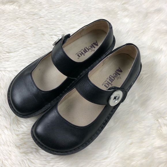 Alegria Paloma Black Napa Shoes - Picture 2 of 8
